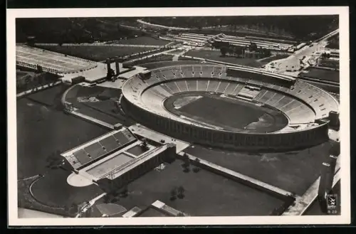 AK Berlin, Reichssportfeld, Olympia-Stadion Aus der Vogelschau