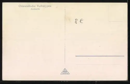 AK Orientalische Volkstypen, Araberin