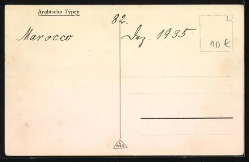 AK arabische Volkstypen