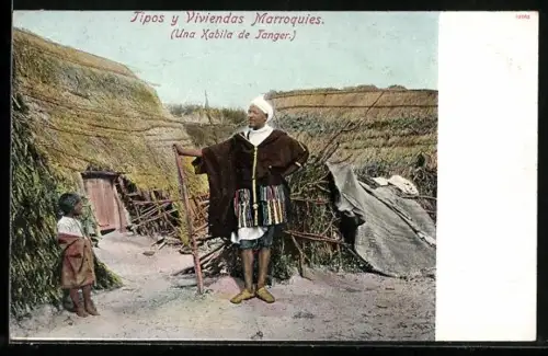AK Marokko, Tipos y Viviendas Marroquies, Una Kabila de Tanger