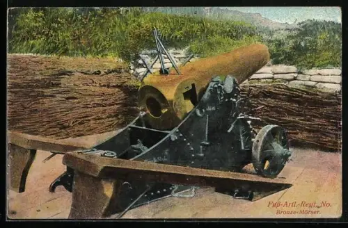AK Bronze-Mörser in Stellung