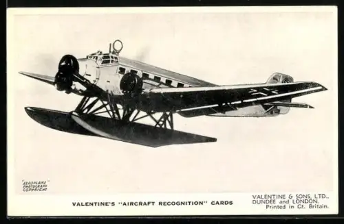 AK Dundee, Valentine & Sons Ltd., Valentine`s Aricraft Wasserflugzeug