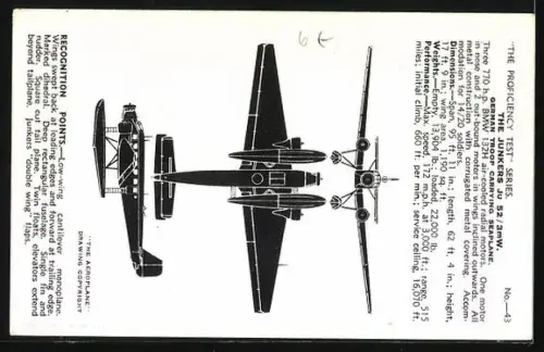 AK Dundee, Valentine & Sons Ltd., Valentine`s Aricraft Wasserflugzeug