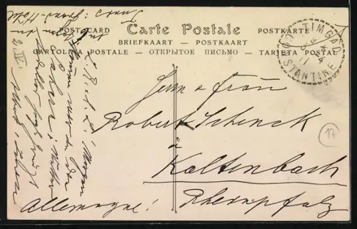 AK Chameaux à la Séguia, Kamele an der Tränke