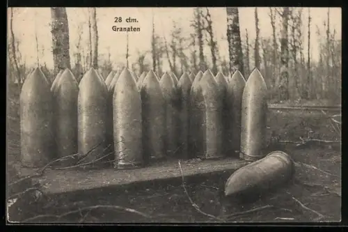 AK 28 cm Granaten, Artilleriemunition