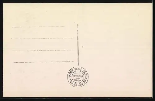 AK Masque de Napoleon 1er