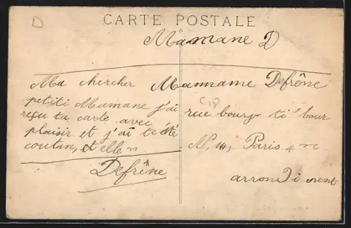 AK St-Cyr-l`École, Route Nationale avec bâtiments et arbres?és