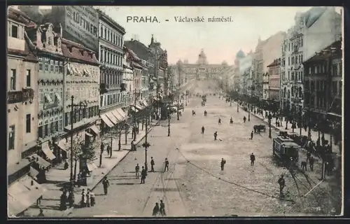 AK Prag / Praha, Václavské námestí