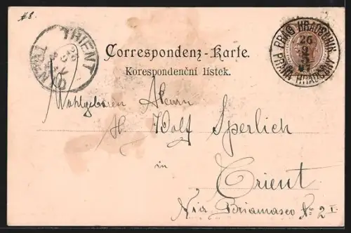 AK Prag / Praha, Die Insel Kampa