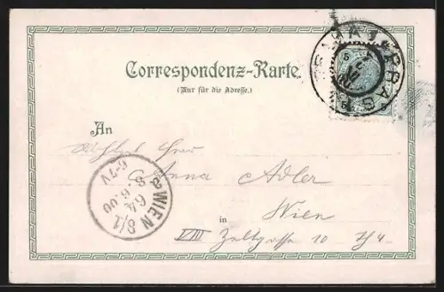 AK Prag / Praha, Blick auf das Rathaus