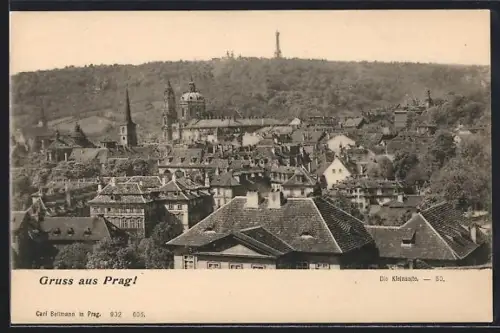 AK Prag / Praha, Kleinseite aus der Vogelschau