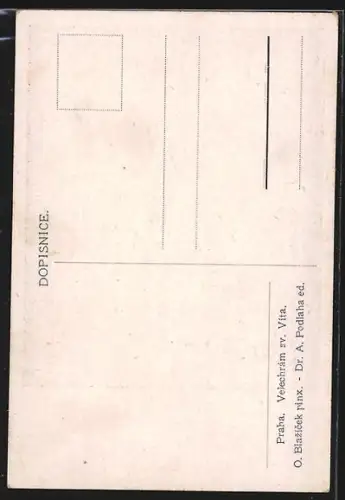 Künstler-AK Praha, Velechram sv. Vita