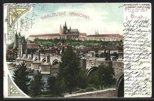 AK Prag / Praha, Kralovské Hradcany