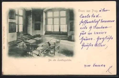 AK Prag / Praha, Die alte Landtagsstube