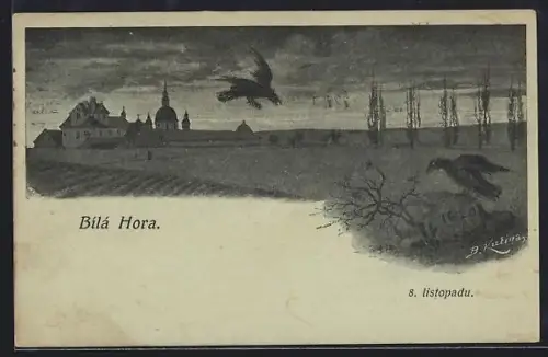 AK Prag / Praha, Bila Hora, Ceská Obec Sokolská