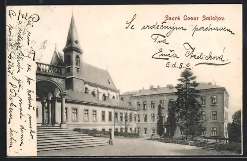 AK Prag / Praha-Smichov, Sacre Coeur