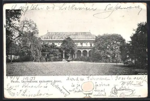 AK Prag / Praha, Letohradek Královny Anny