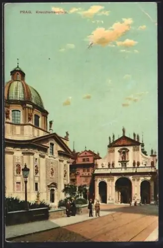 AK Prag / Praha, Kreuzherrenplatz