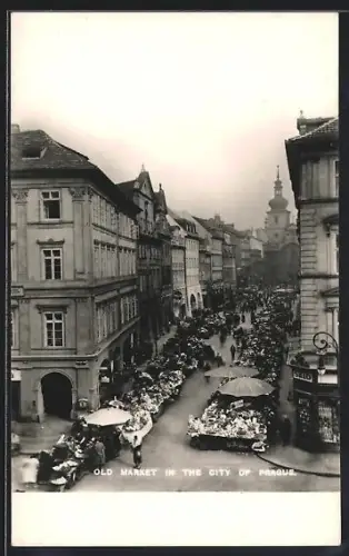 AK Prag / Praha, Old Market in the City