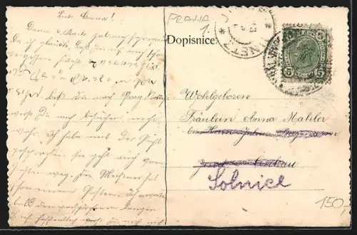 AK Prag / Praha, Zofin, Byvala Praha