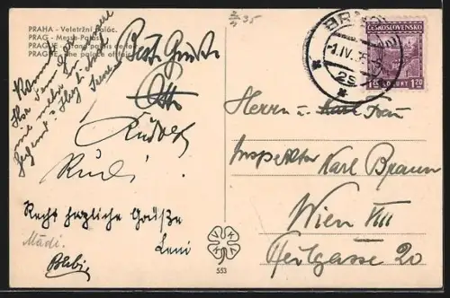 AK Prag / Praha, Messe-Palais