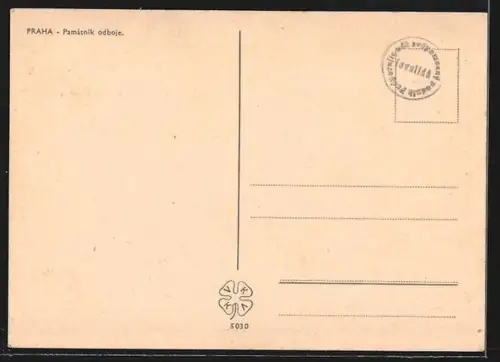 AK Prag / Praha, Pamatnik odboje