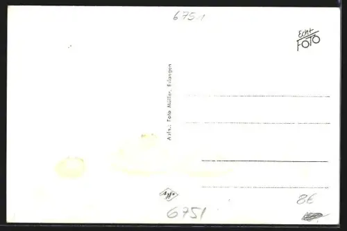 AK Gonbach, Ortsansicht aus der Vogelschau, Strassenpartie mit Wohnhäusern