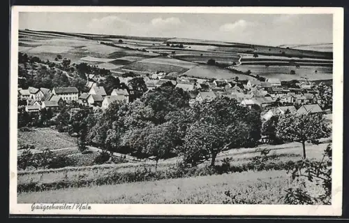 AK Gaugrehweiler /Pfalz, Ortsansicht vom Berghang aus