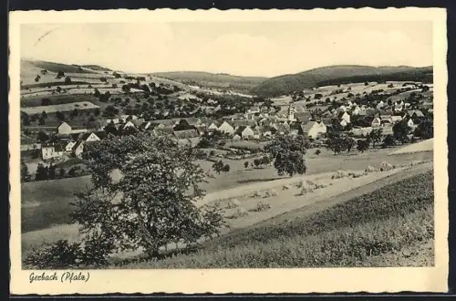 AK Gerbach, Ortsansicht vom Feld aus