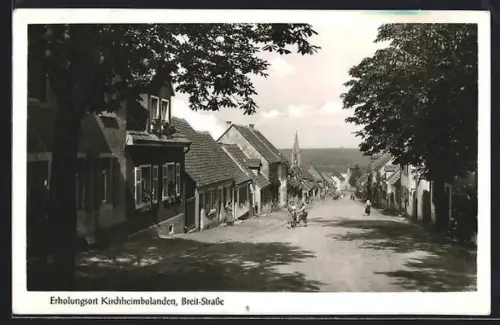 AK Kirchheimbolanden, Breit-Strasse mit Passanten