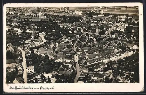 AK Kirchheimbolanden, Ortsansicht vom Flugzeug aus