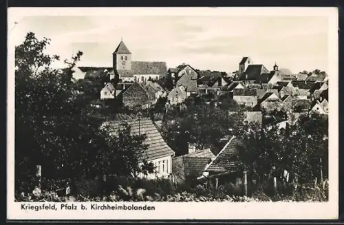 AK Kriegsfeld b. Kirchheimbolanden, Ortsansicht mit Kirche