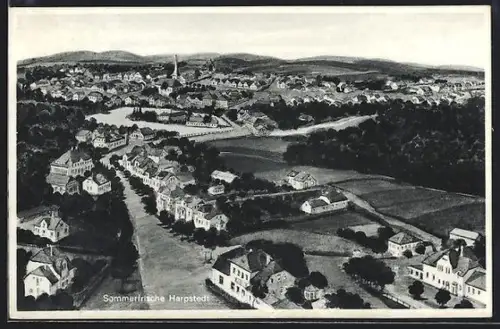 AK Harpstedt, Ortsansicht aus der Vogelschau