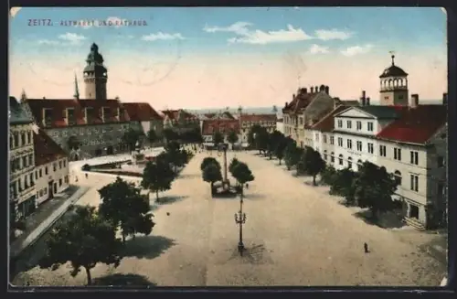 AK Zeitz, Altmarkt und Rathaus