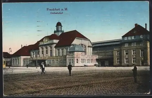 AK Frankfurt-Ostend, Partie am Ostbahnhof