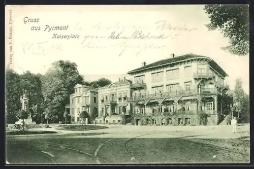 AK Pyrmont, Partie am Kaiserplatz