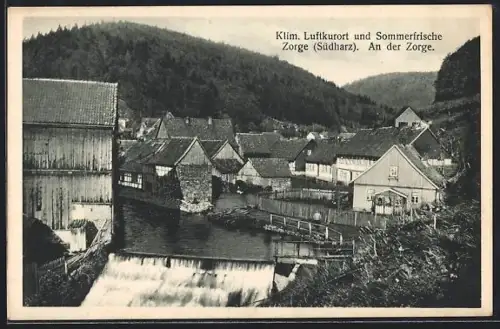 AK Zorge /Südharz, Ortsansicht an der Zorge