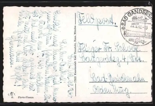 AK Gandersheim, Stiftskirche, Osterbergsee, Jugendherberge, Trinkbrunnen