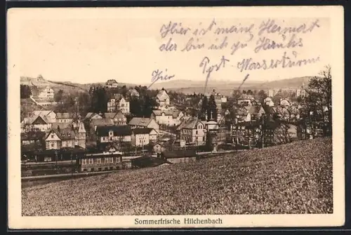 AK Hilchenbach, Teilansicht des Ortes und Umgebung