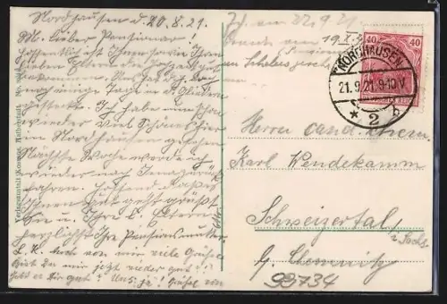 AK Nordhausen, Partie am Rathaus