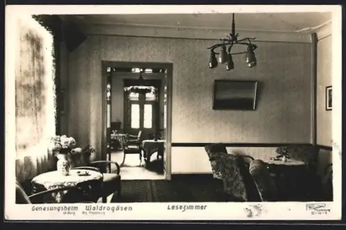 AK Waldrogäsen, Lesezimmer des Genesungsheims