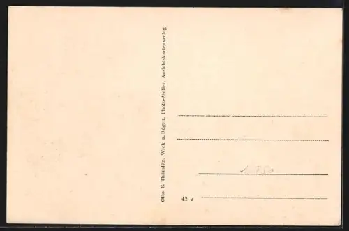 AK Wiek a. Rügen, Sächsisches Kinderheim, Markt mit Hauptgebäude