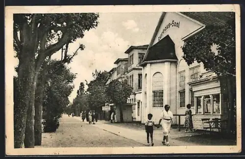 AK Bansin, Promenade am Kurhaus-Saal