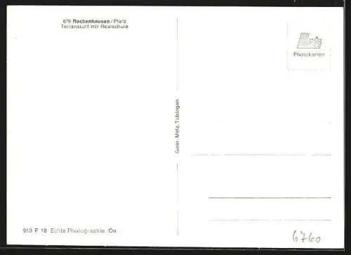 AK Rockenhausen /Pfalz, Teilansicht, Realschule, Küchenmöbelfabrik