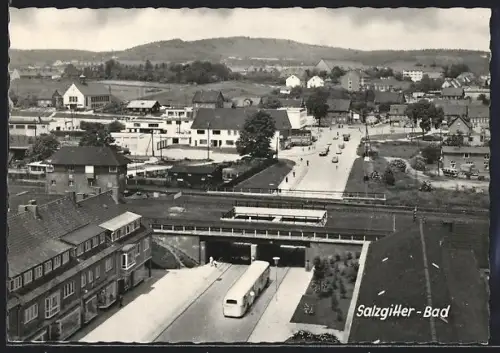 AK Salzgitter-Bad, Strassenunterführung, Stadtansicht, Bus