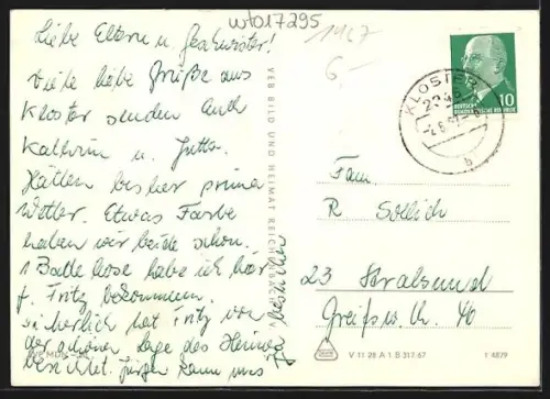 AK Vitte /Hiddensee, FDGB-Erholungsheim Deutsches Haus, HOG Strand-Hotel, Leuchtturm in Kloster