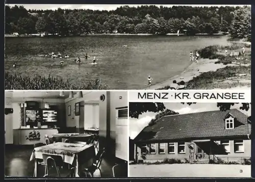 AK Menz /Gransee, Roofensee, FDGB-Gaststätte