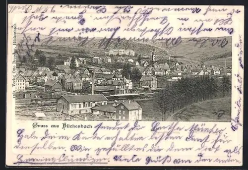 AK Hilchenbach, Gesamtansicht mit Kirche und Schloss