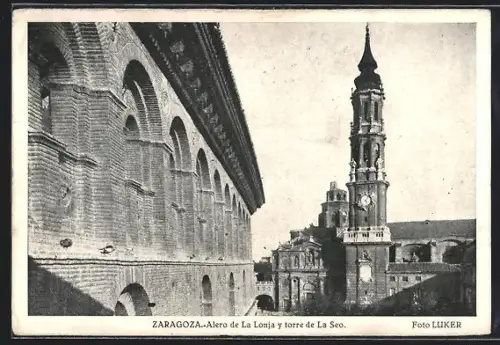 AK Zaragoza, Alero de La Lonja y torre de La Seo
