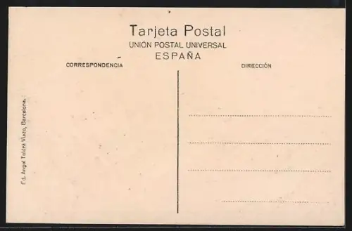 AK Barcelona, Salon de S. Juan, Monumento a Rius y Taulet